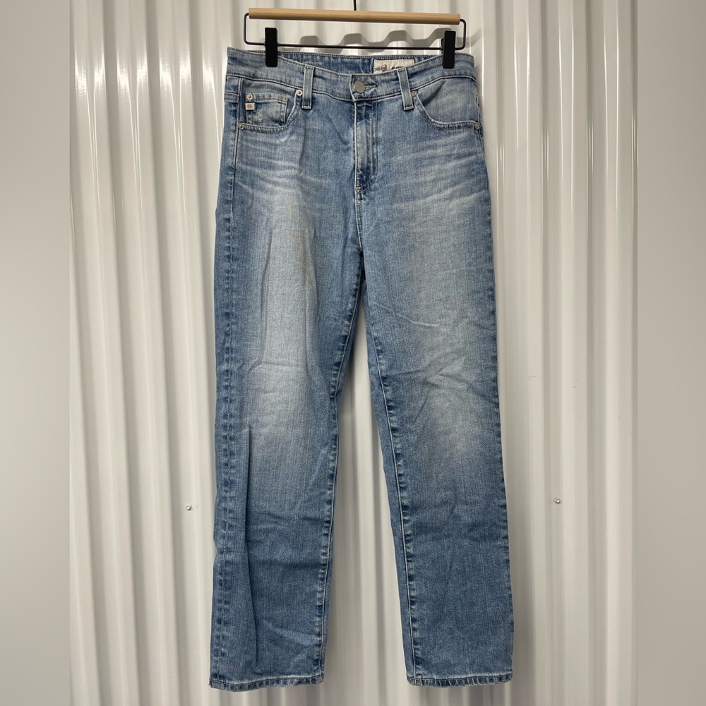 AG-ED Denim Saige Crop High Rise Straight Leg Jeans